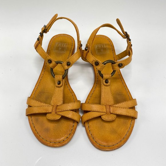 Frye Orange Carson Ring Sling Sandal - Picture 4 of 8